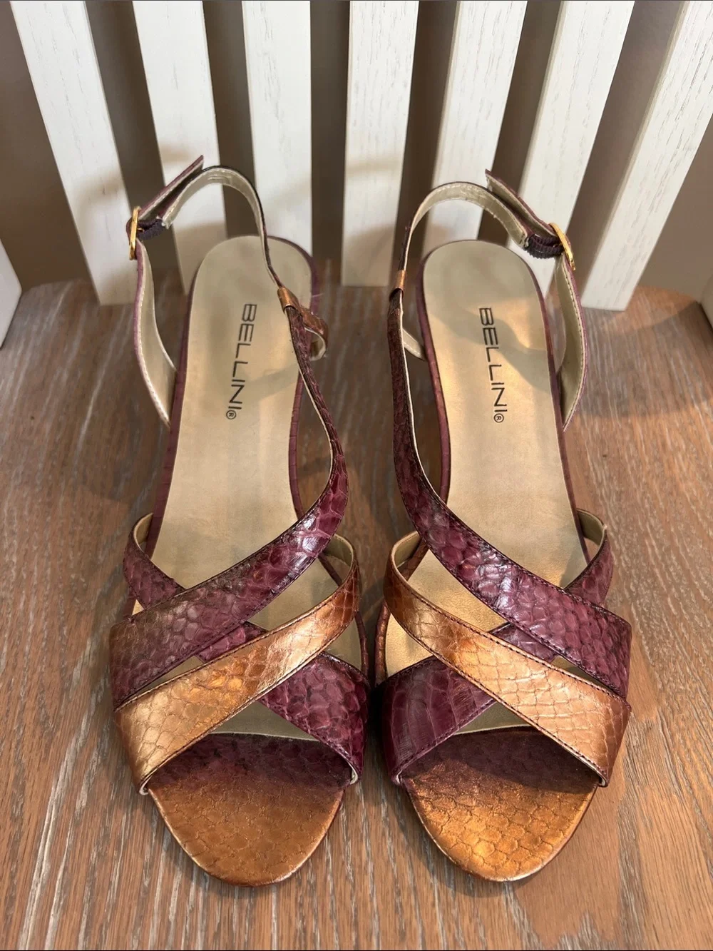 BELLINI Women's GENUINE SNAKE Sandals